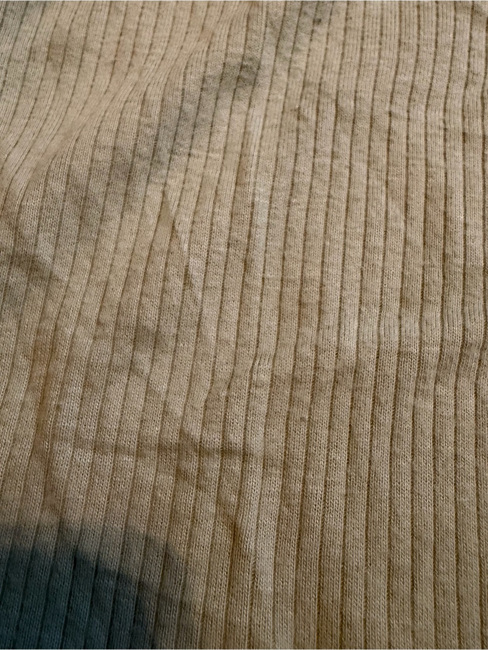 Women's Sage Green Ribbed Button-Front Top - Picture 3 of 4